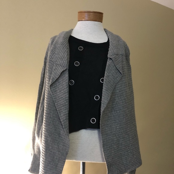 AllSaints Tops - Allsaints black and grey sweater. 8/M